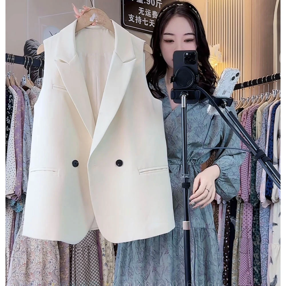 马甲秋装新款女装女式秋冬装马夹外套显瘦韩版