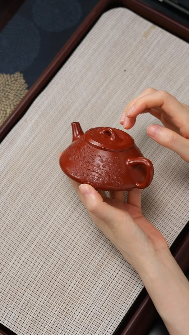 【闪购商品】紫砂茶壶lxf大红袍 平盖石瓢