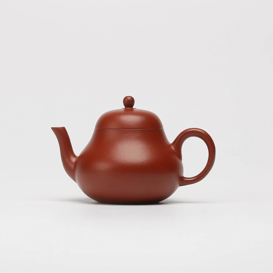 宜兴原矿手工紫砂壶JHT朱泥梨式100cc