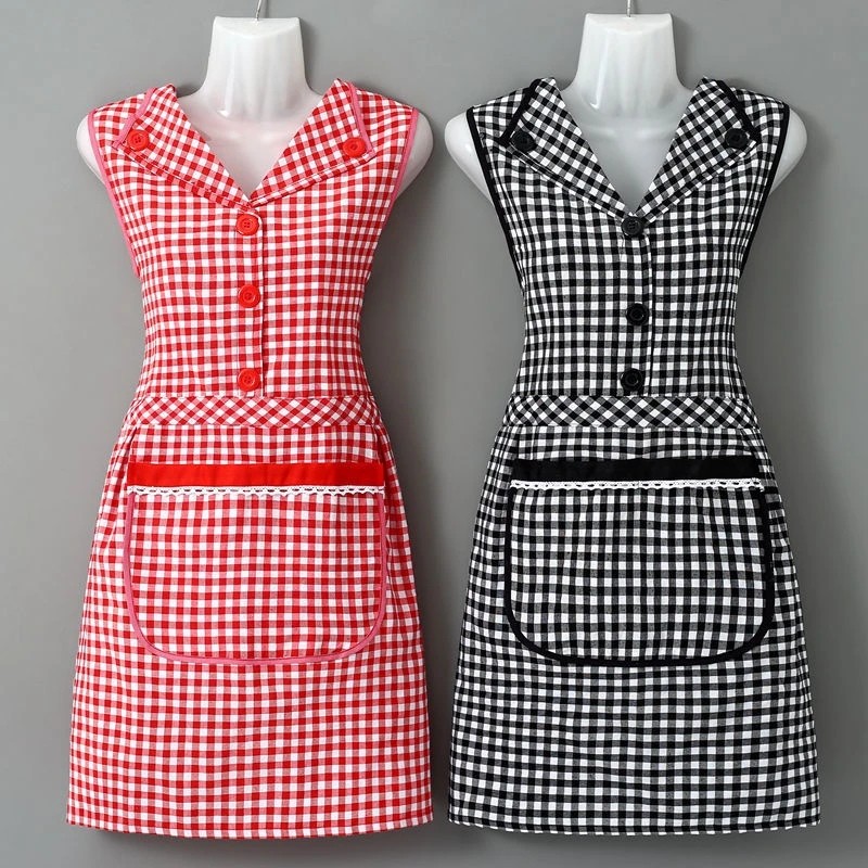 围裙女厨房防油护衣做饭韩版时尚可爱坎肩无袖罩衣成人家用工作服