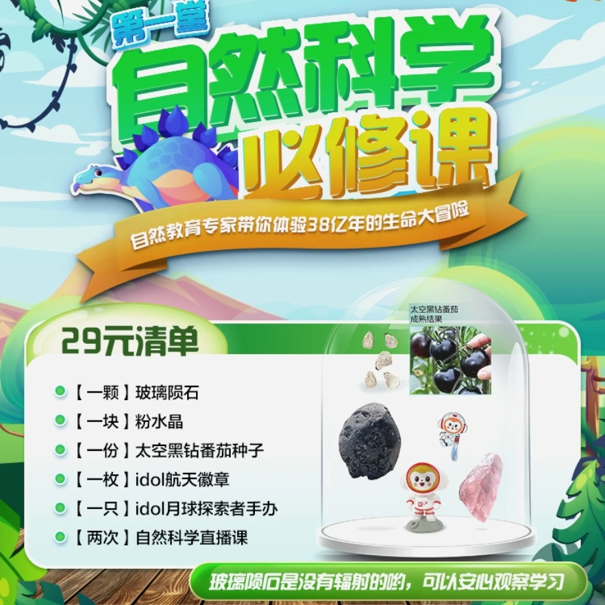 小学生的自然科学博物体验教具礼盒