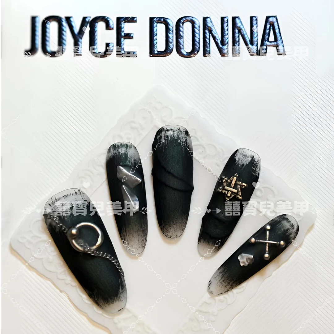 【克罗心】新品原创纯手工定制设计师款个性炫酷神秘元素美甲穿戴甲