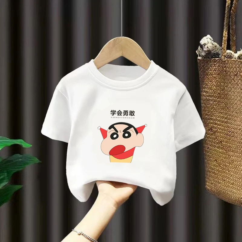 儿童纯棉短袖t恤夏季2022中大童男童男孩帅气卡通夏装薄款潮