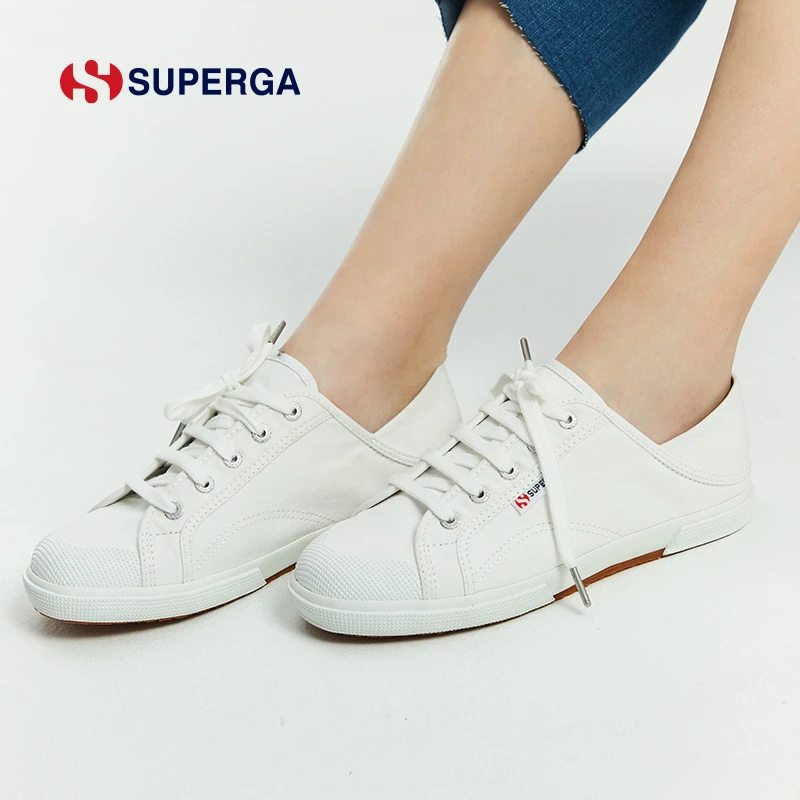 SUPERGA春夏防泼溅小白鞋半拖包跟潮流两穿帆布鞋休闲女鞋经典