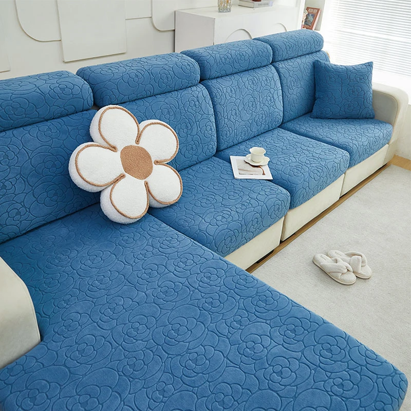 玫瑰花沙发套罩加厚弹力全包防尘耐磨沙发套四季通用防抓沙发套罩