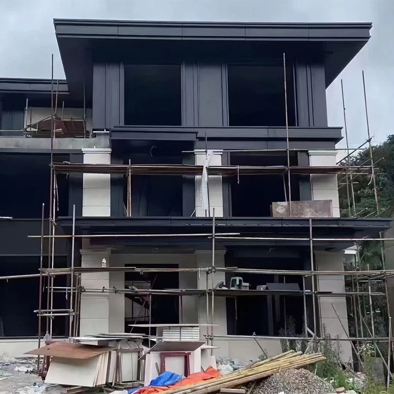铝单板雨棚门头门头廊架檐口包边造型装饰别墅外墙门楼氟碳漆铝板