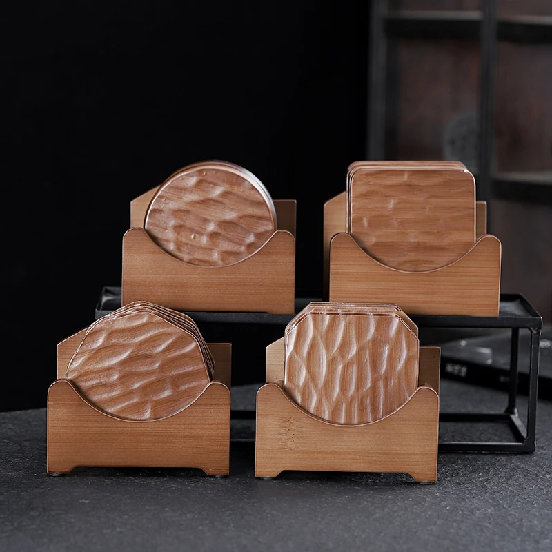 竹制茶杯垫茶道家用中式功夫茶杯托创意茶具配件隔热防烫套装茶托