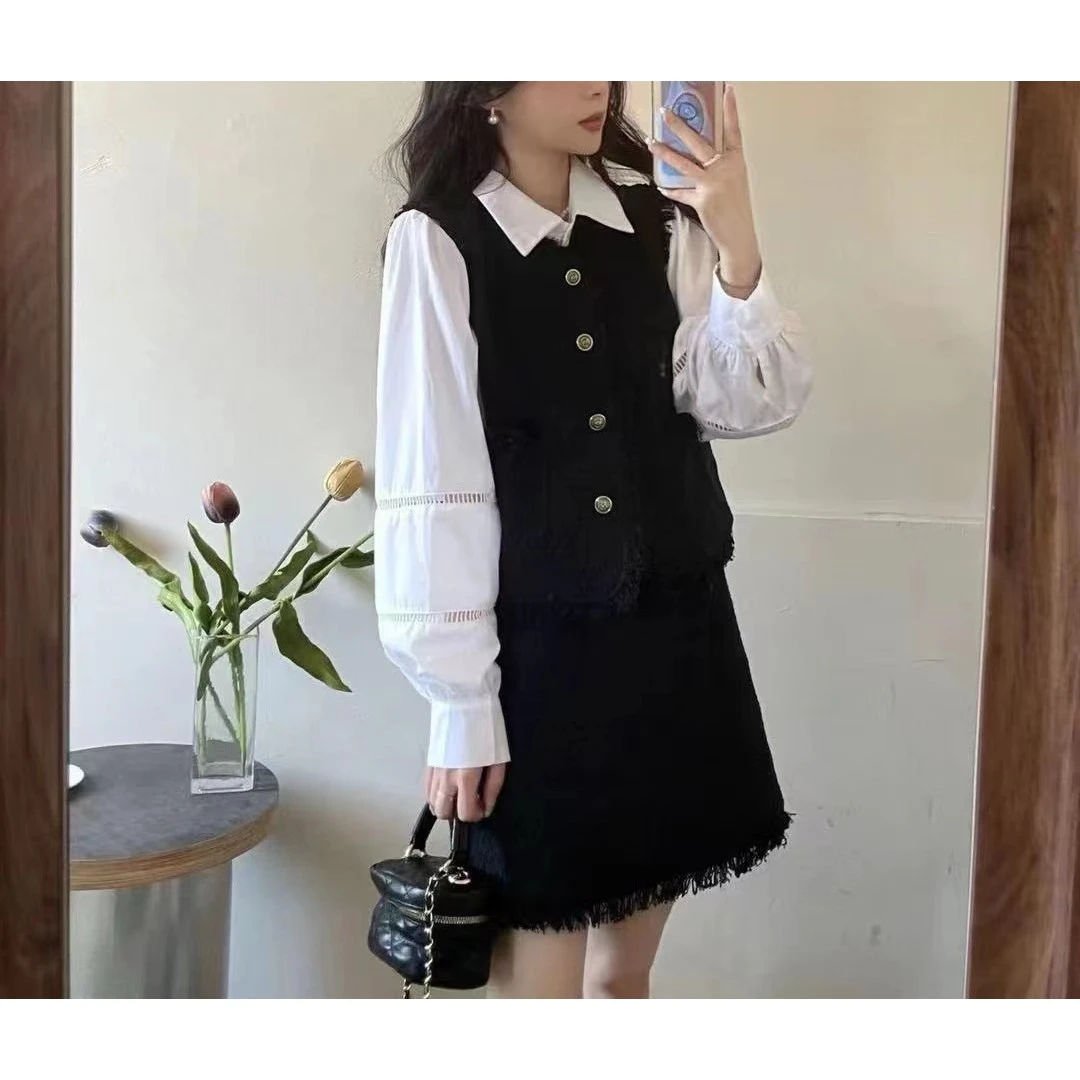 《东北徐老大推荐》大码显瘦时尚洋气秋季款款小香风三件套788