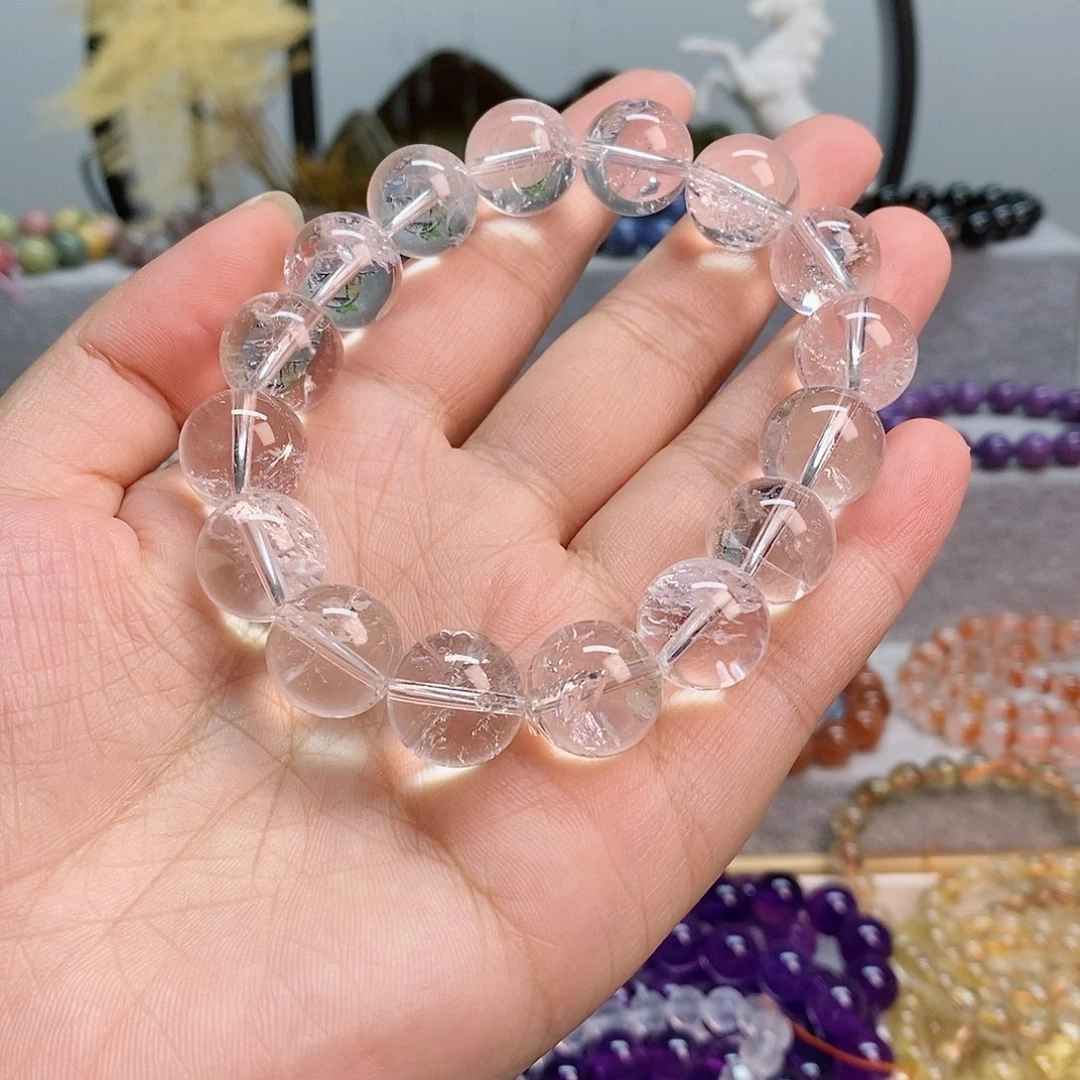 水晶手链未镶嵌下****泡白阿赛14