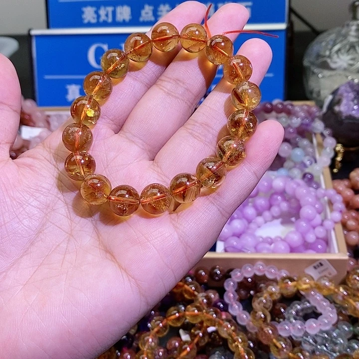 水晶手链未镶嵌小*暴力黄12