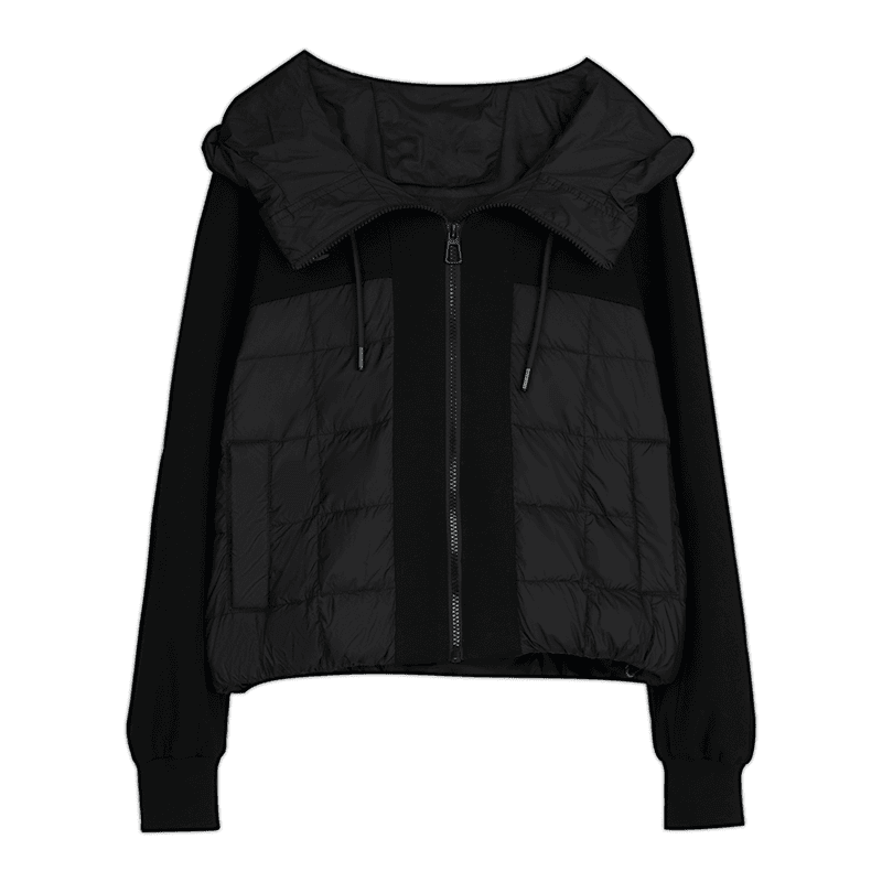 【V/雅鹿】90+羽绒服女新款连帽简约百搭韩版休闲短款外套/FLS5020