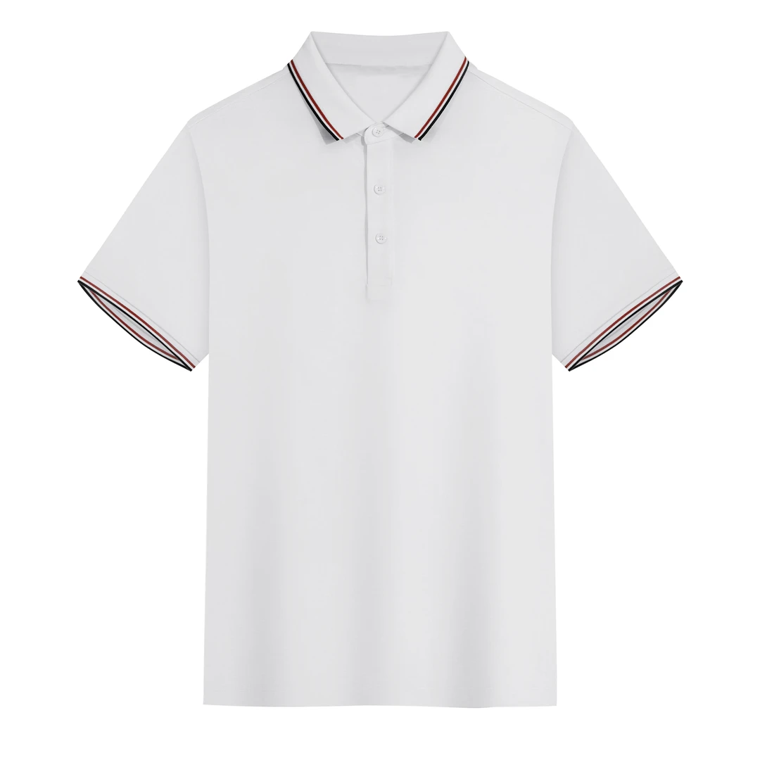 夏季Polo衫男士高端商务百搭休闲翻领t恤户外宽松时尚运动8309