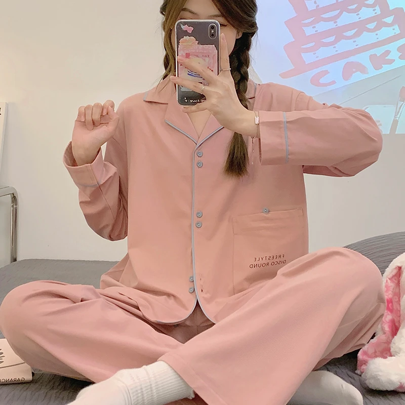 夏季月子服棉质产后薄款产妇哺乳孕妇睡衣春秋款可外穿喂奶家居服