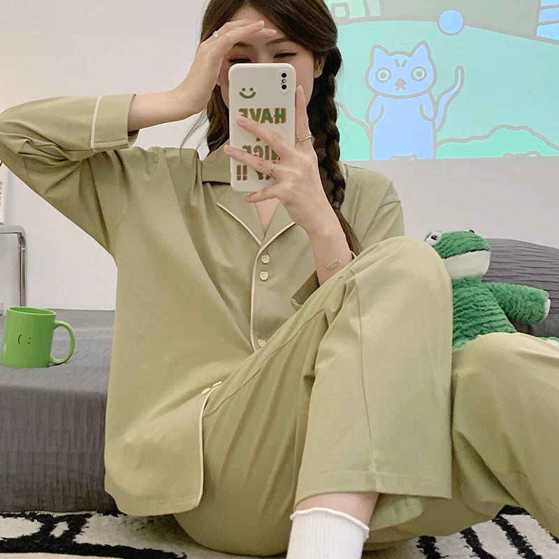 纯月子服夏季薄款产后产妇哺乳居家服夏款孕妇睡衣女春秋棉可外穿