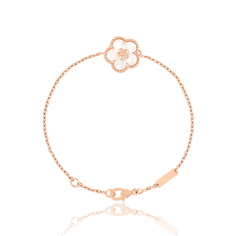 925银珐琅手链 气质百搭梅花手链 ZF-C106