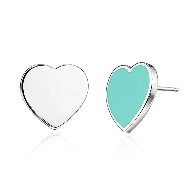 合金珐琅耳饰 气质轻奢双心标签AB款耳饰 ZF-A307