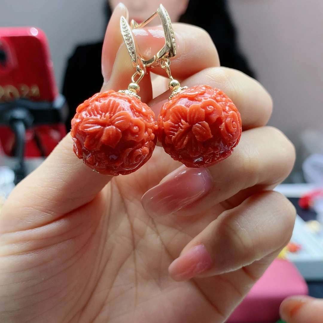 【闪购商品】玛瑙/玉髓耳钉未镶嵌