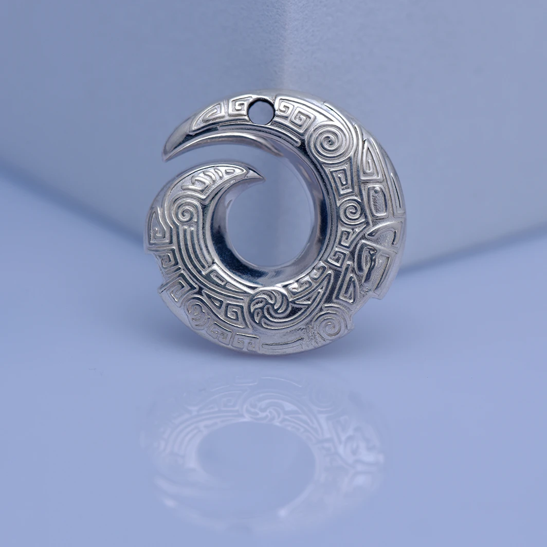 吊坠足银 【DKFC】足银时来运转吊坠时尚复古纯手工民族风银制品