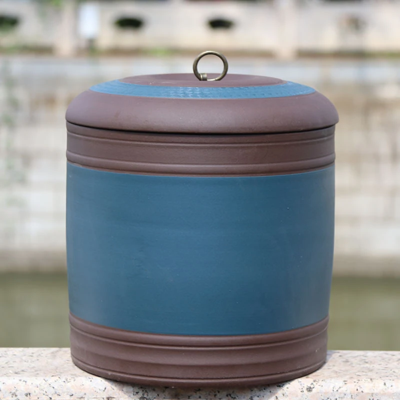 7饼铜帽绿双线 高度25宽度23口径19cm 357克普洱茶饼7饼散茶2斤