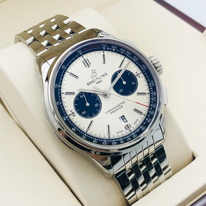 99新 BREITLING/百年灵 璞雅熊猫盘/42表径/公价63800/21年全套