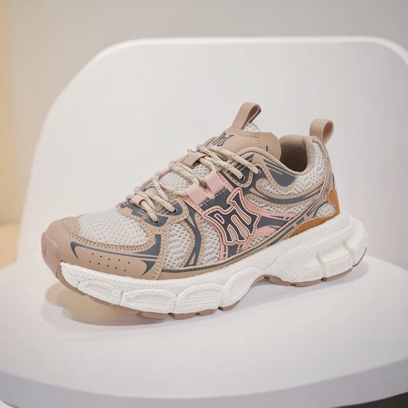 pnj跑步时尚男士老爹鞋透气夏季浪漫百搭情侣厚底复古潮流女鞋秋