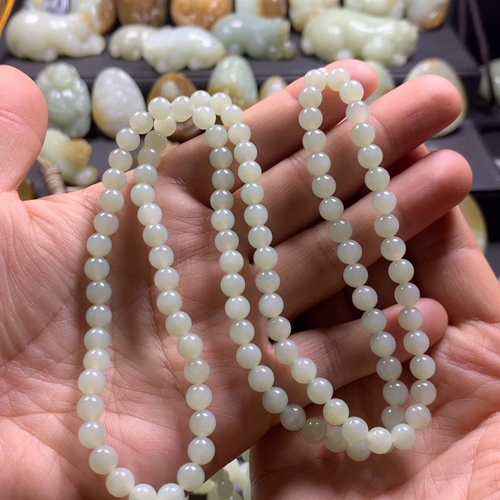 和田玉（糖玉）项链未镶嵌多样性发一