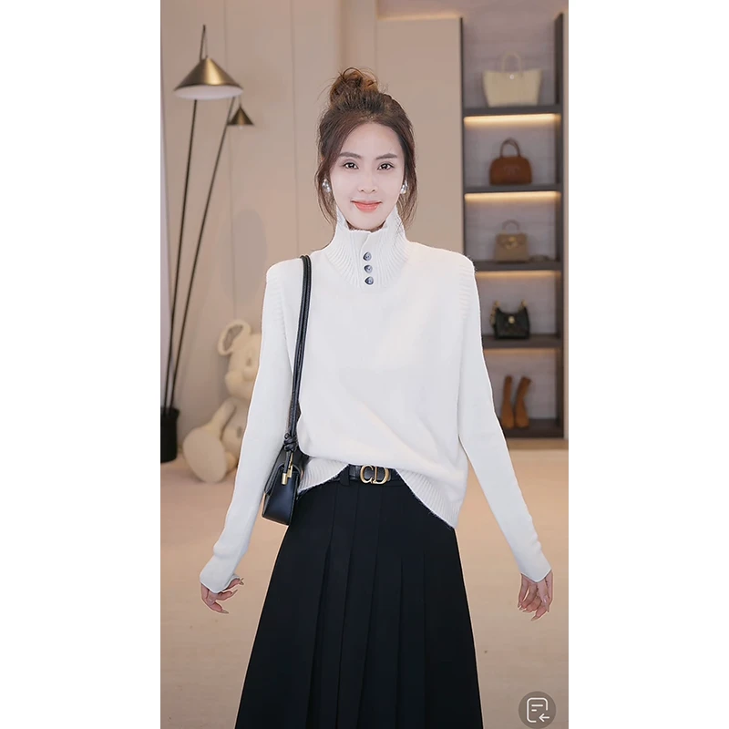 【张元一】高领针织背心 E524X17415