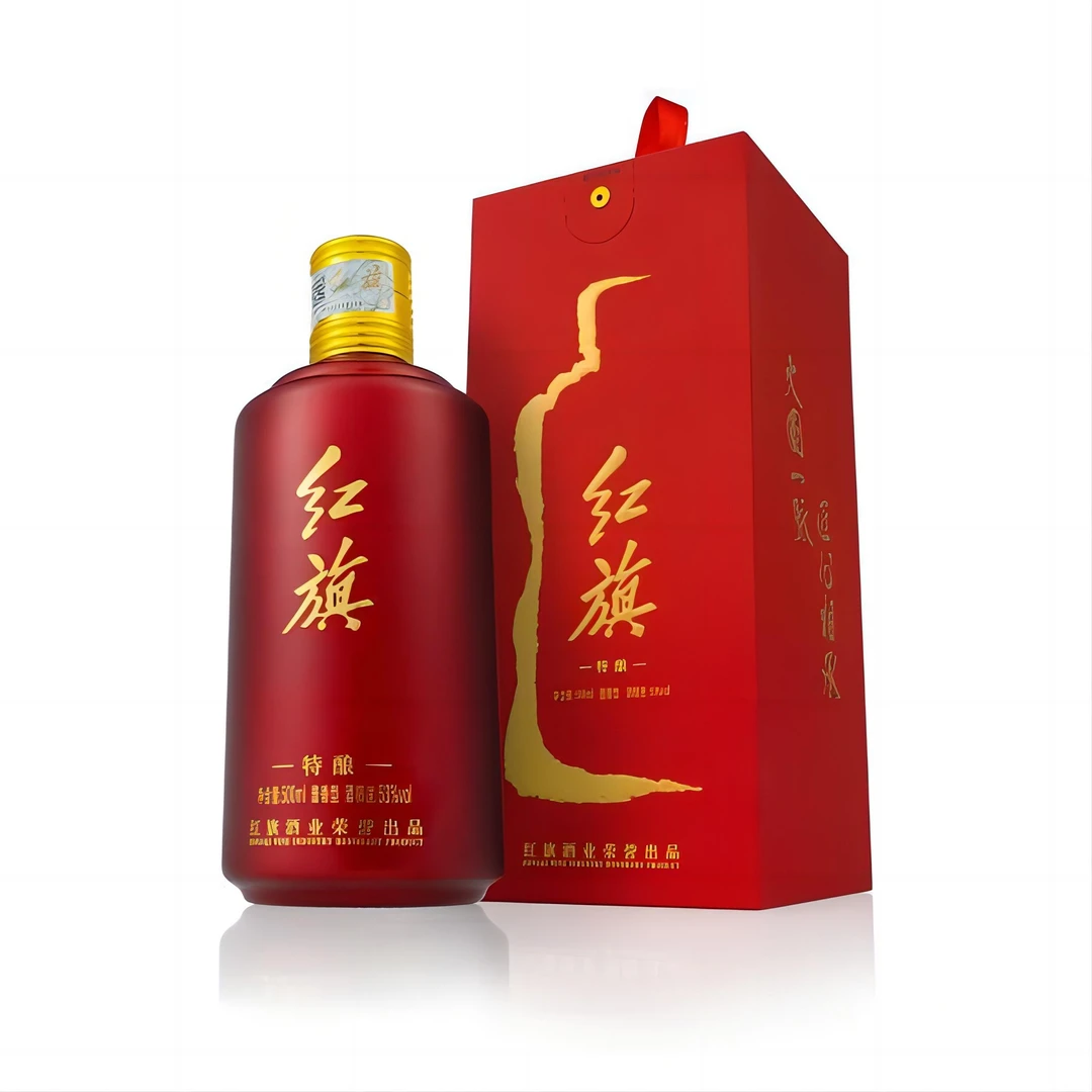 红旗绚 红旗特酿 酱香型纯粮白酒 礼盒装 500ml 53度