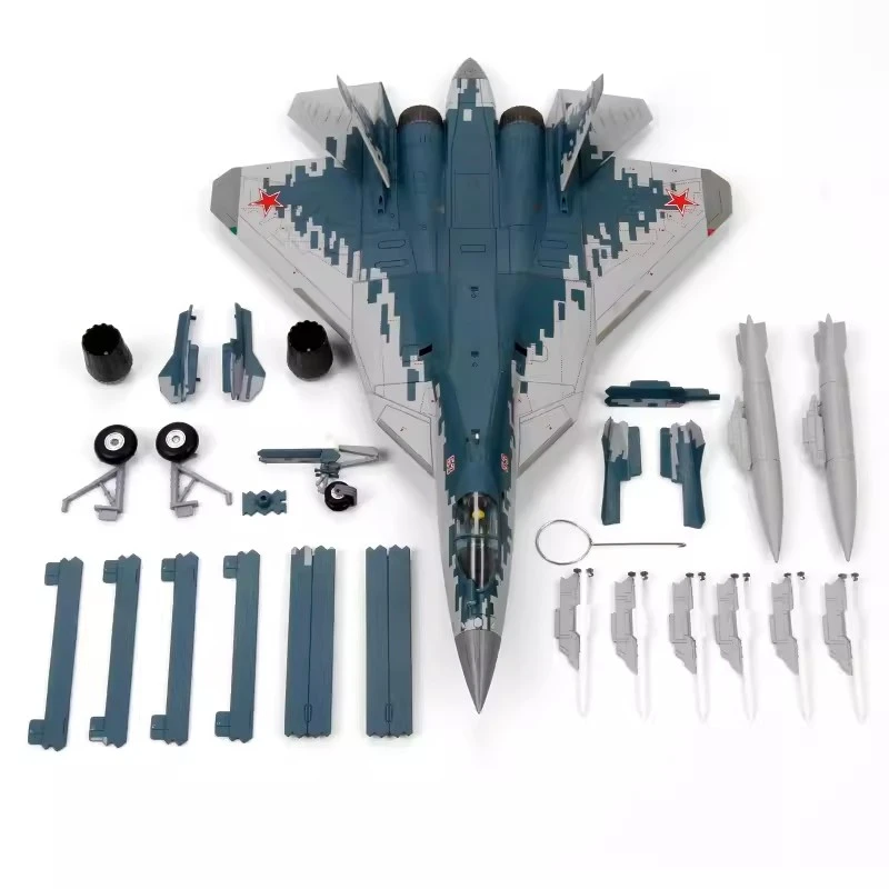1:72苏57模型su57合金飞机模型俄罗斯战斗机航模成品T50摆件