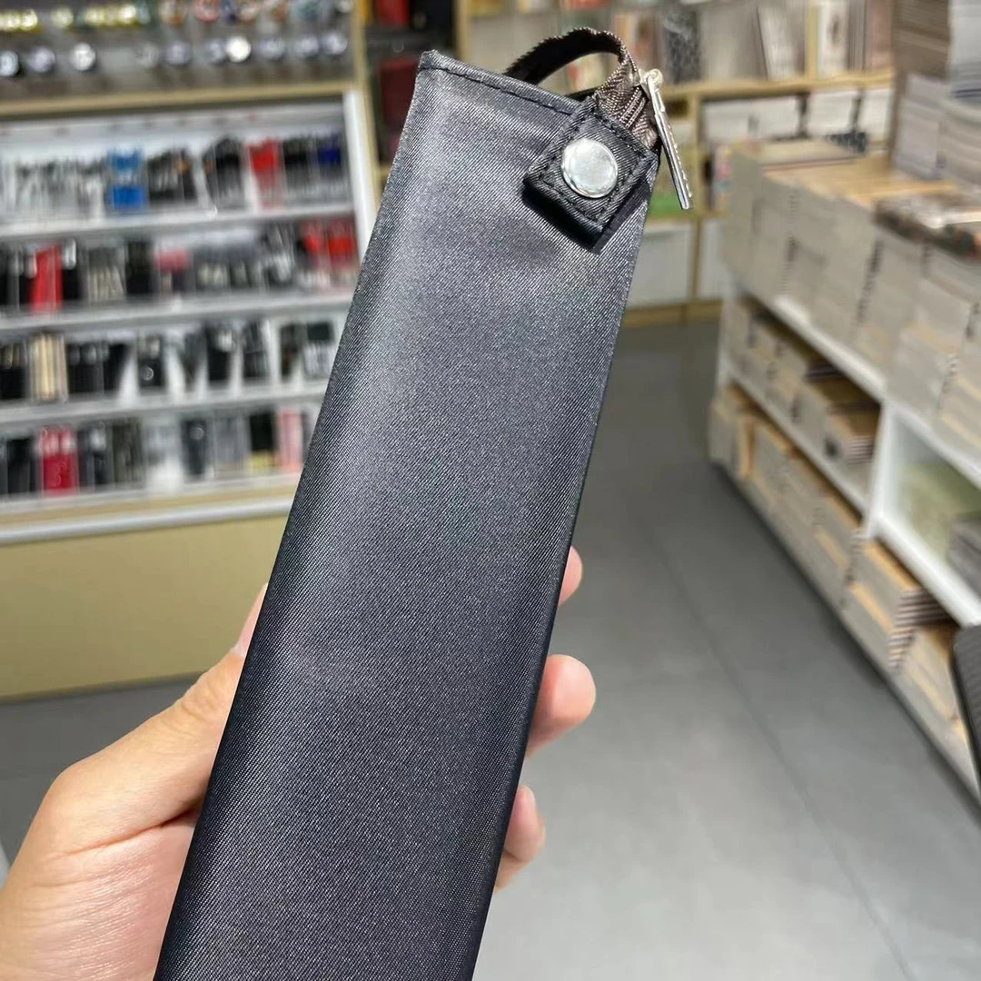 黑色笔袋轻奢可平摊笔袋一个