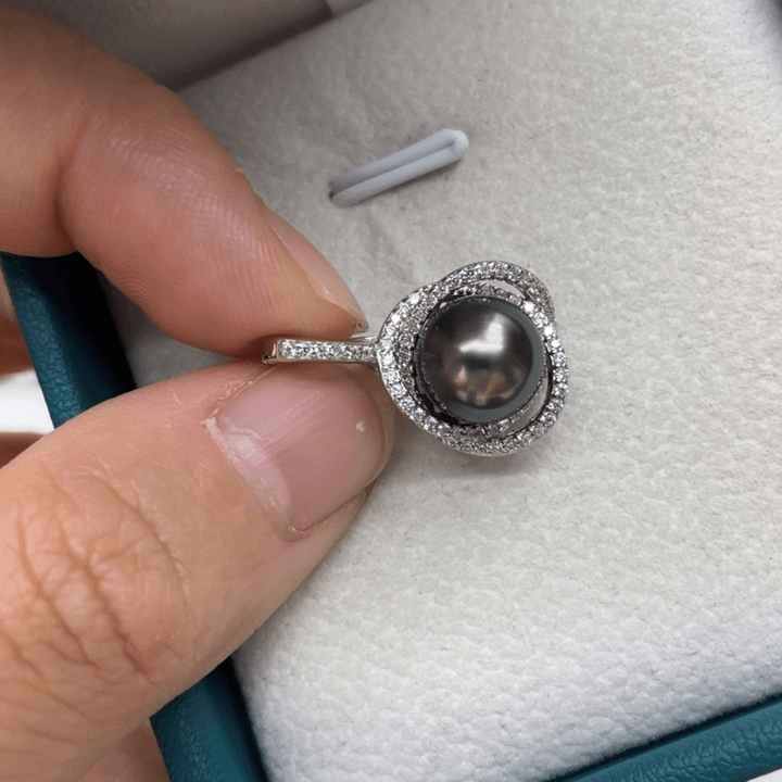 海水珍珠吊坠(不含链)银S925镶嵌