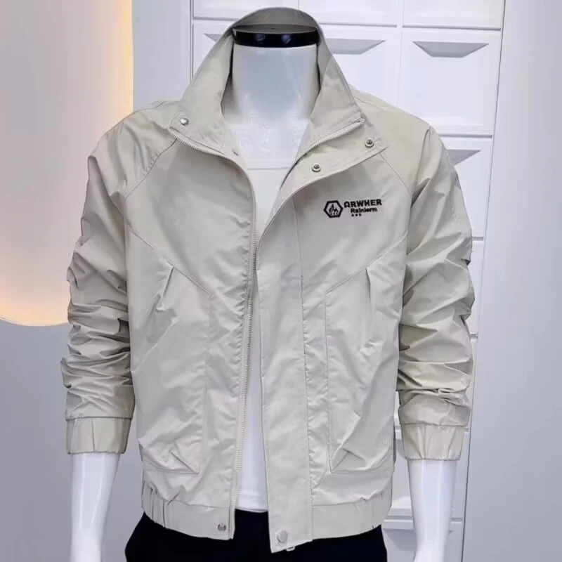 男士韩版外套秋季新款立领帅气工装青年男生夹克百搭时尚潮流上衣