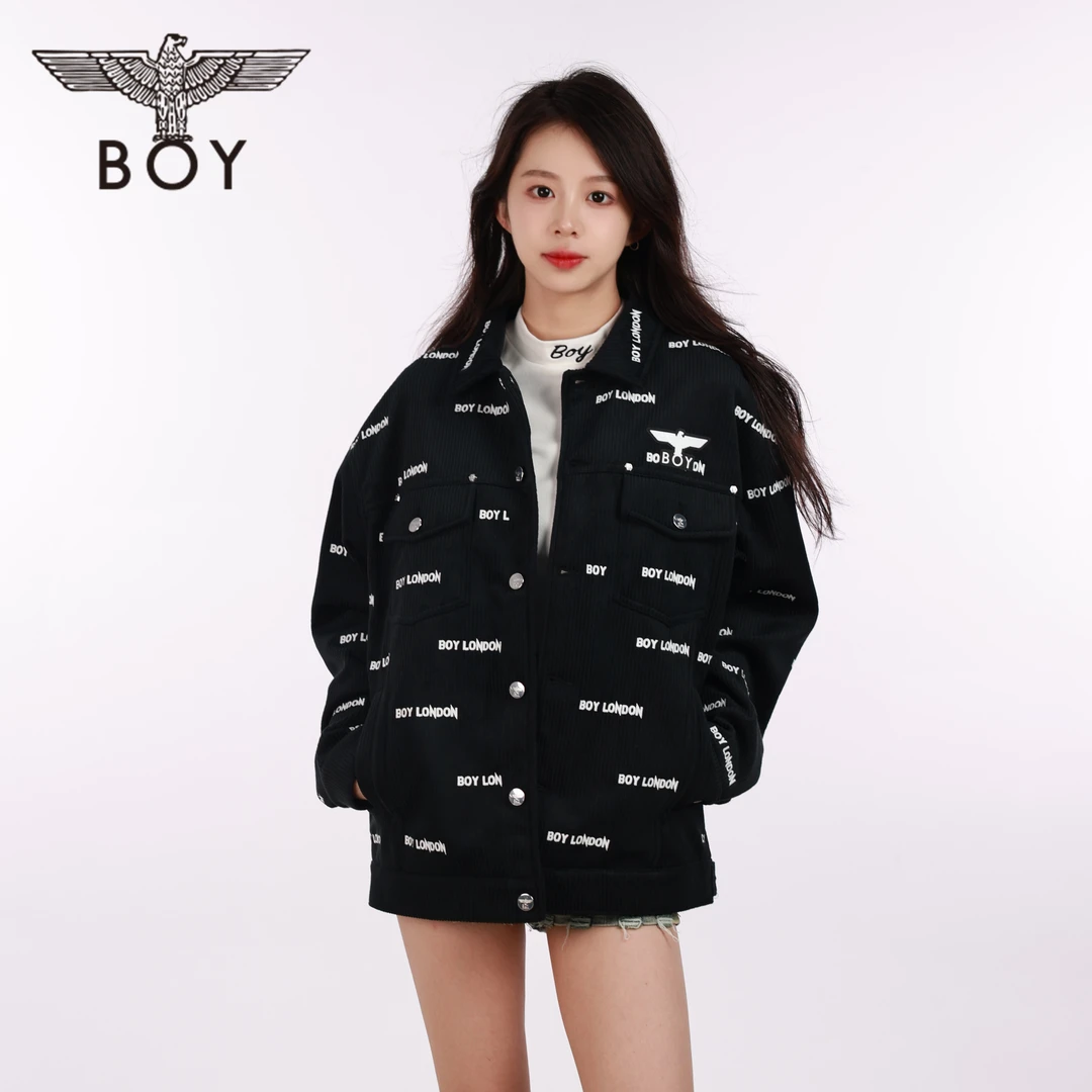 【天生闪耀】BOYLONDON春秋季情侣外套满印宽松百搭休闲外套 N23007