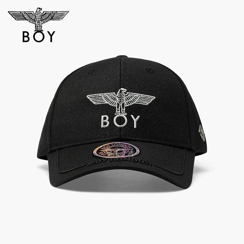 BOYLONDON春夏秋季情侣款鸭舌时尚帽老鹰印花潮流运动球帽 N90001
