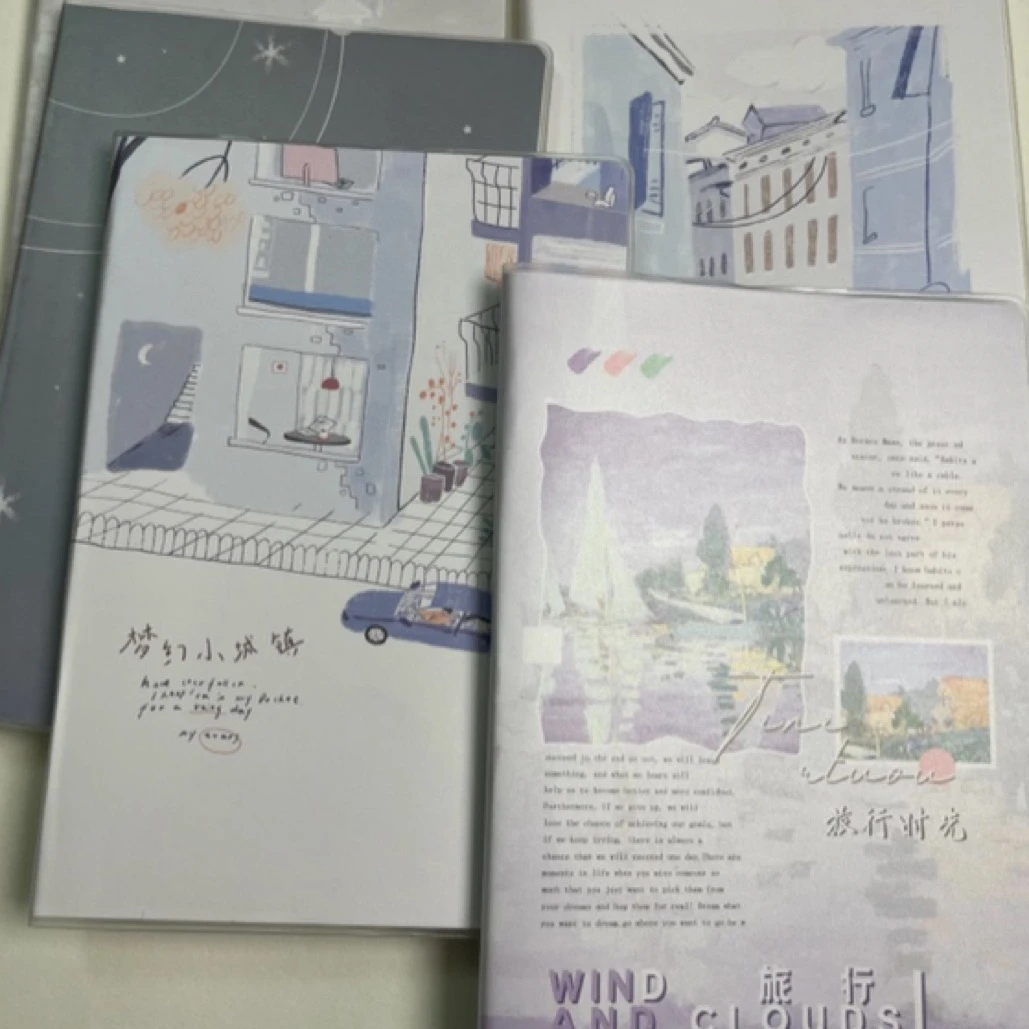 16K80型大胶套本带皮52张 横线 英语 日记