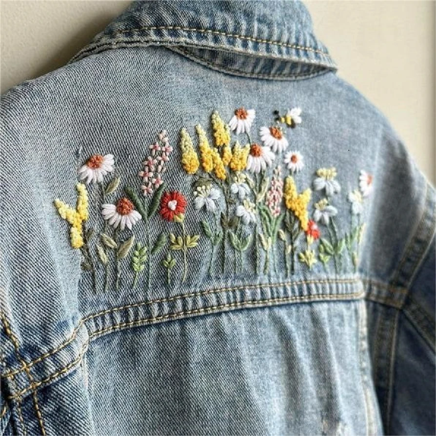 骨头搭架《春争》diy刺绣自粘水溶底稿贴纸和选配套工具新手可买