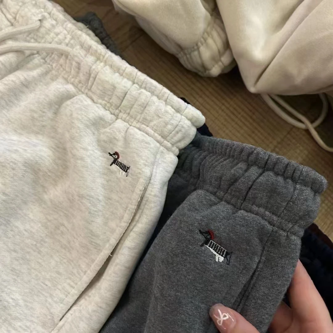 【JING·】2562厚绒小狗卫裤