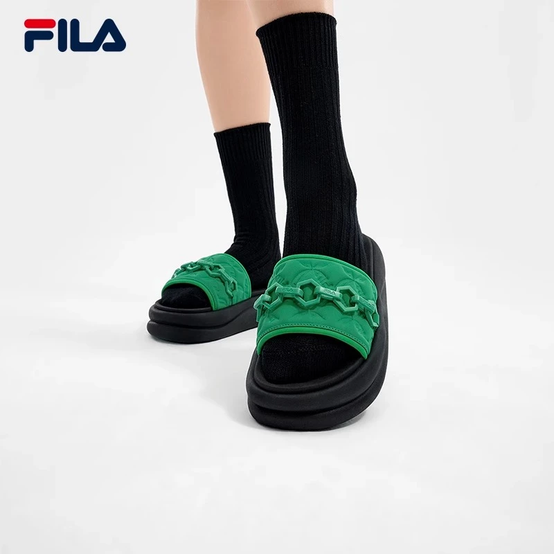 Fila/斐乐运动拖鞋女鞋夏季新款休闲鞋海豚沙滩鞋凉拖F12W422501F