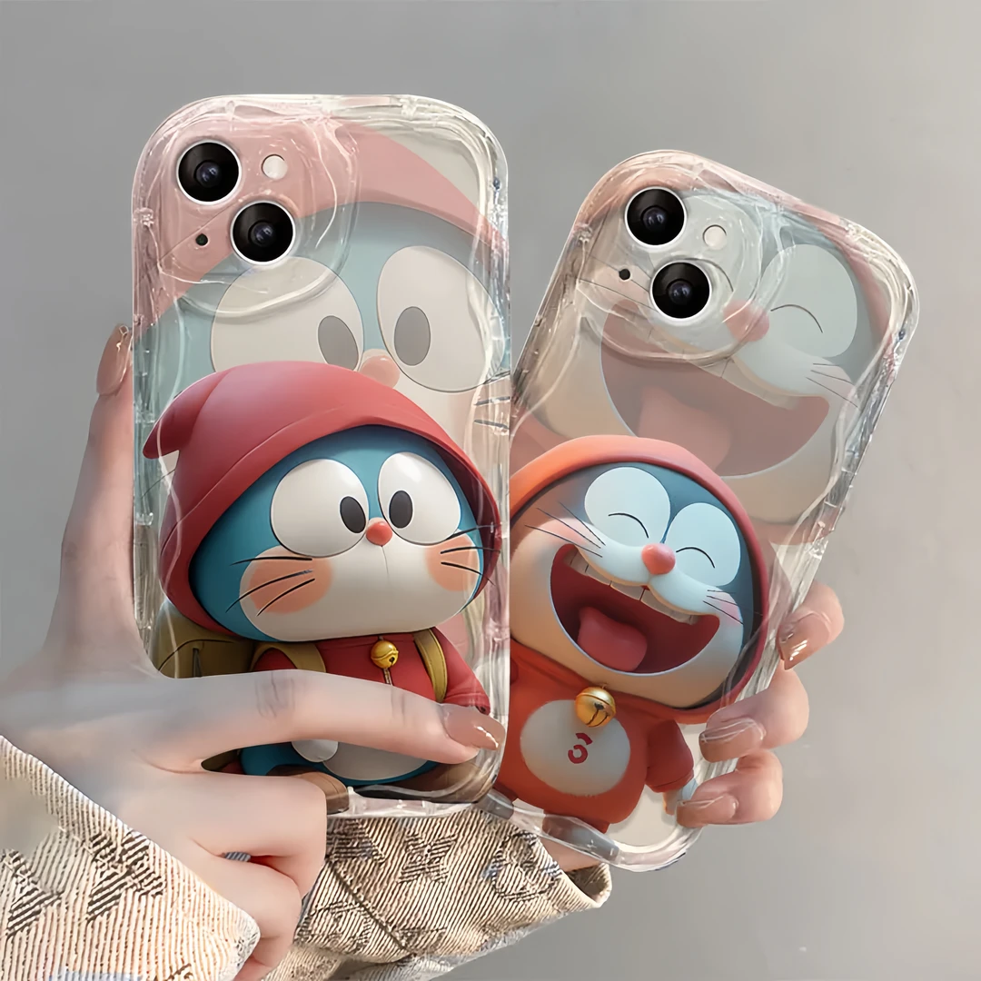 呆萌哆啦可爱苹果iPhone/华为荣耀/OPPO/VIVO/小米全包卡通手机壳