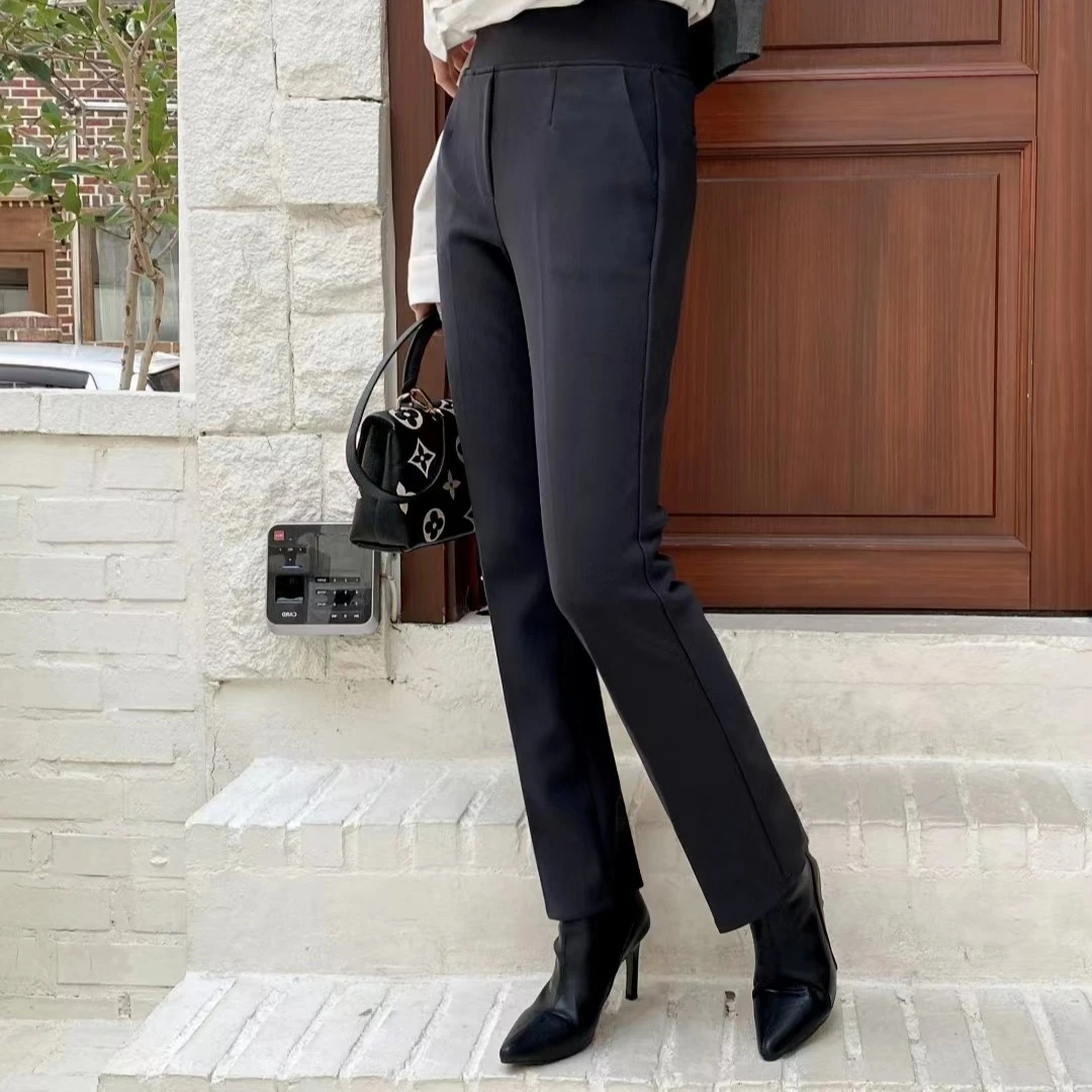 【xineba韩国鞋】冬季加绒微喇魔术裤新款女士时尚洋气舒适高腰高弹