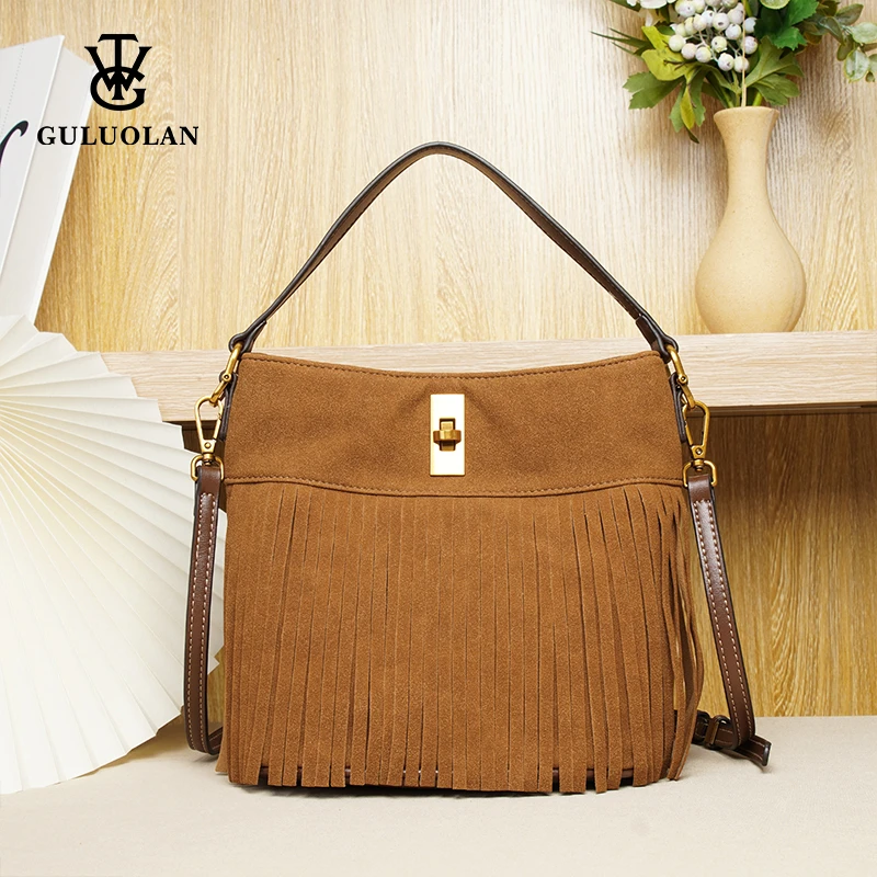 【老板娘专属】奢品女包2024尚新复古轻奢手提包水桶包8098