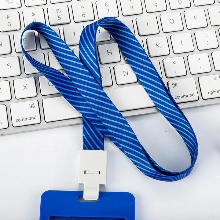 工牌公交卡运动男士胸牌胸卡医生护士工作牌吊绳高档商务条纹运动