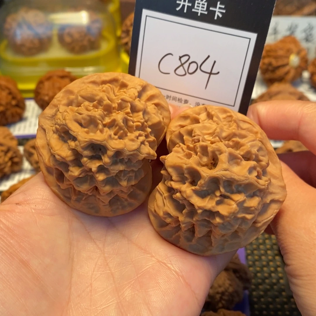 文玩核桃吊坠54全品帝王狮子头c804