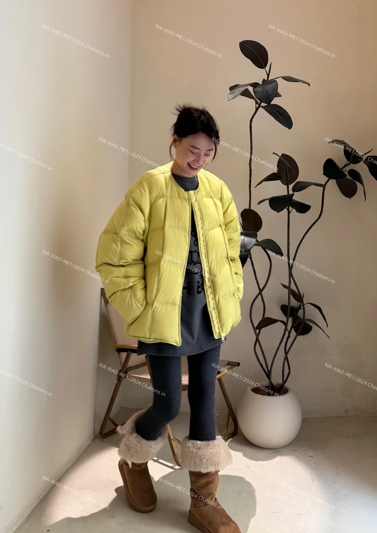 XIAOMEI｜（小方块）新国标90白鸭绒羽绒服-1332