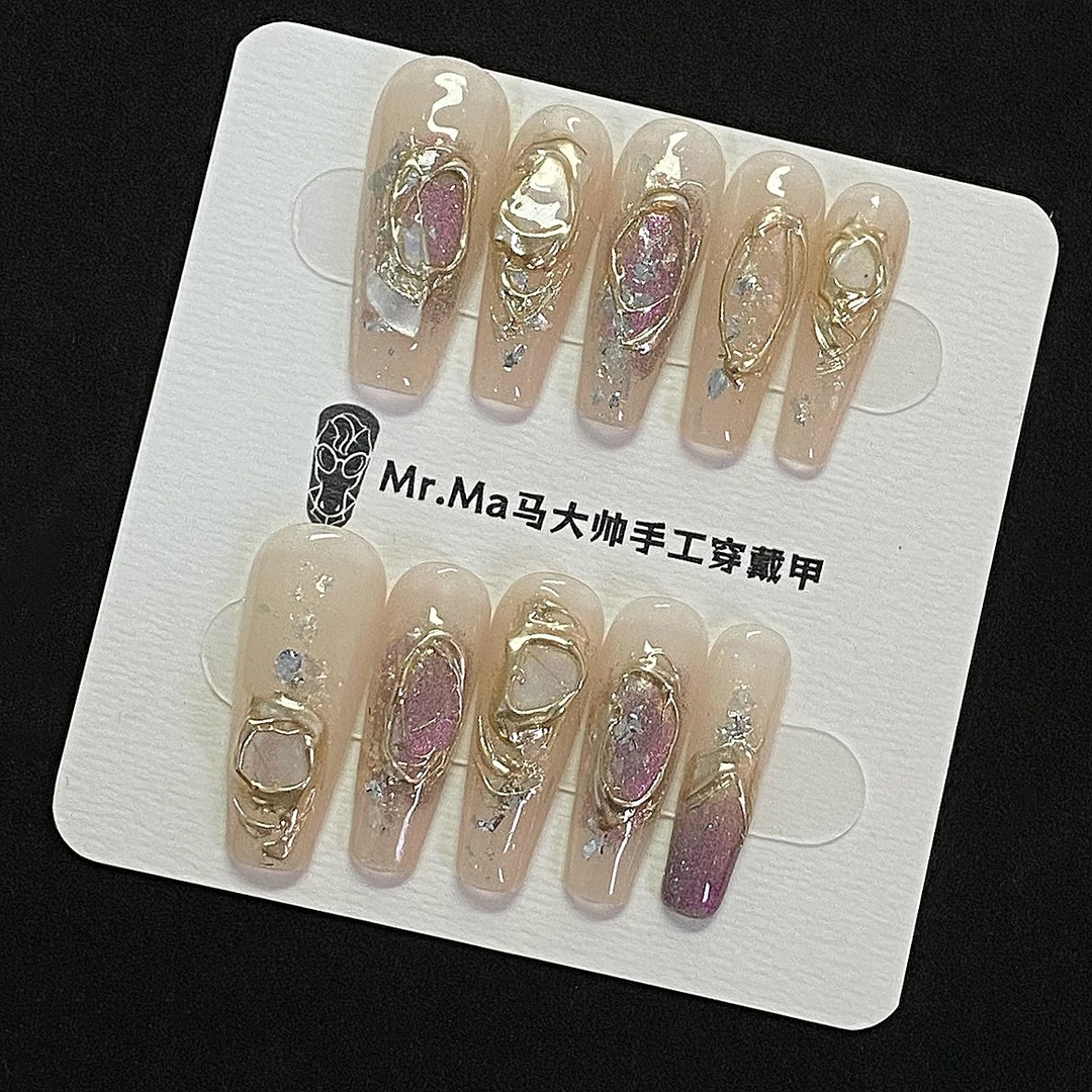 小镇少女丨轻奢手工穿戴甲长款穿戴甲巴洛克穿戴甲美甲Mr.Ma