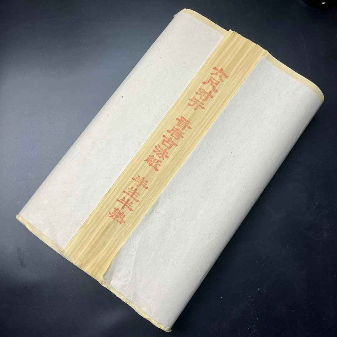 C6【晋唐古法纸】六尺对开半生熟毛笔书法作品宣纸动物花鸟宣纸