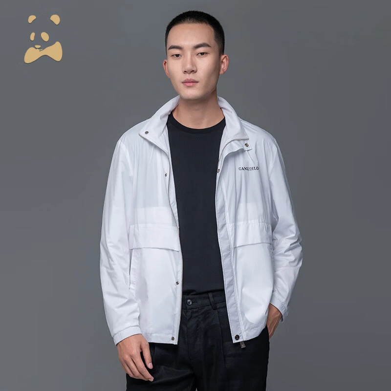 【春夏款式】CANUDILO可拆卸连帽夹克户外皮肤衣男士-6322304