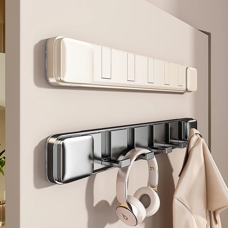 吸盘门后挂钩粘钩挂衣架免打孔强力承重玄关衣服隐形折叠排钩