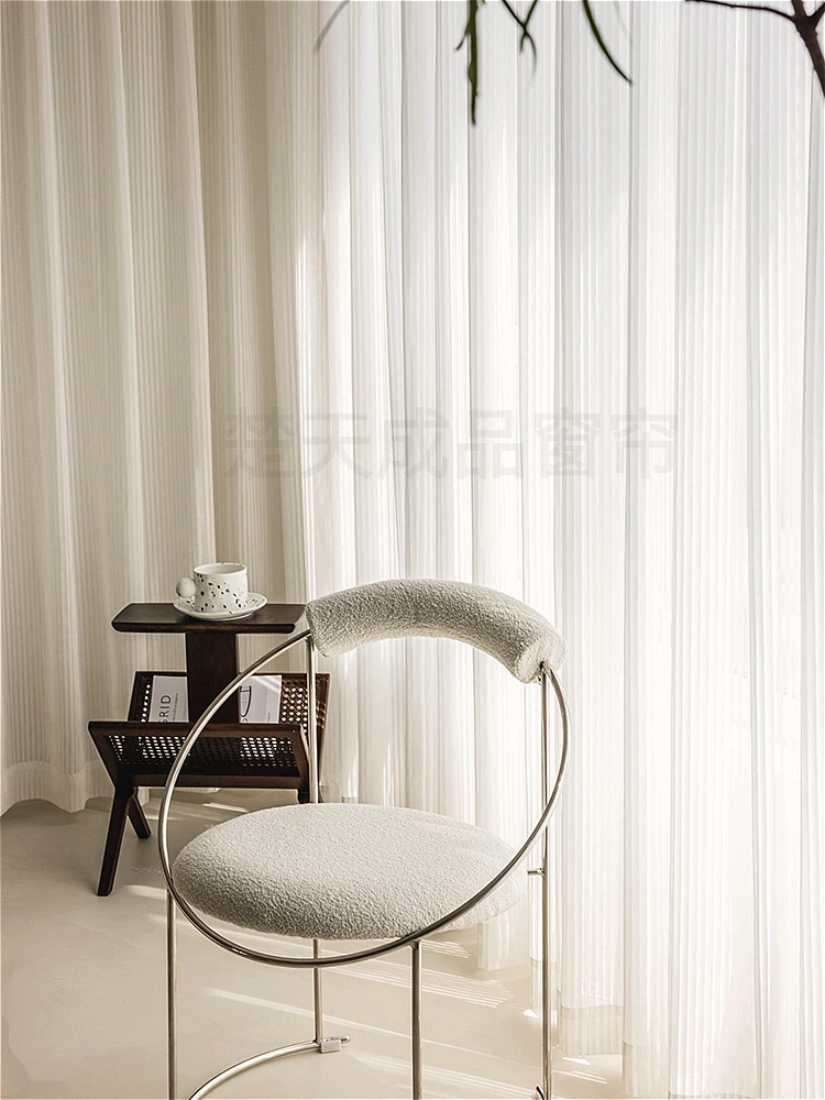 网梦幻竖百叶纱帘梦幻窗帘白纱2024新款沙优质唯美家居成品阳光