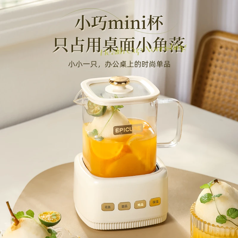 小方炖养生壶多功能全玻璃烧水壶办公室小型迷你花茶壶风感波粒